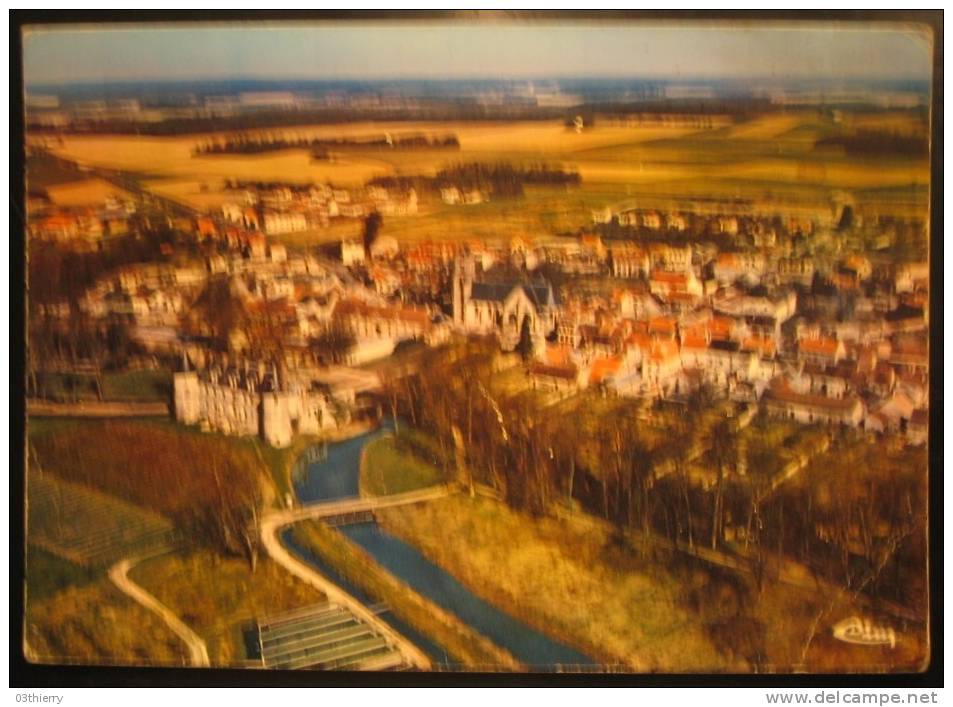 CPSM 77-FONTENAY TRESIGNY-VUE GENERALE AERIENNE- - Fontenay Tresigny