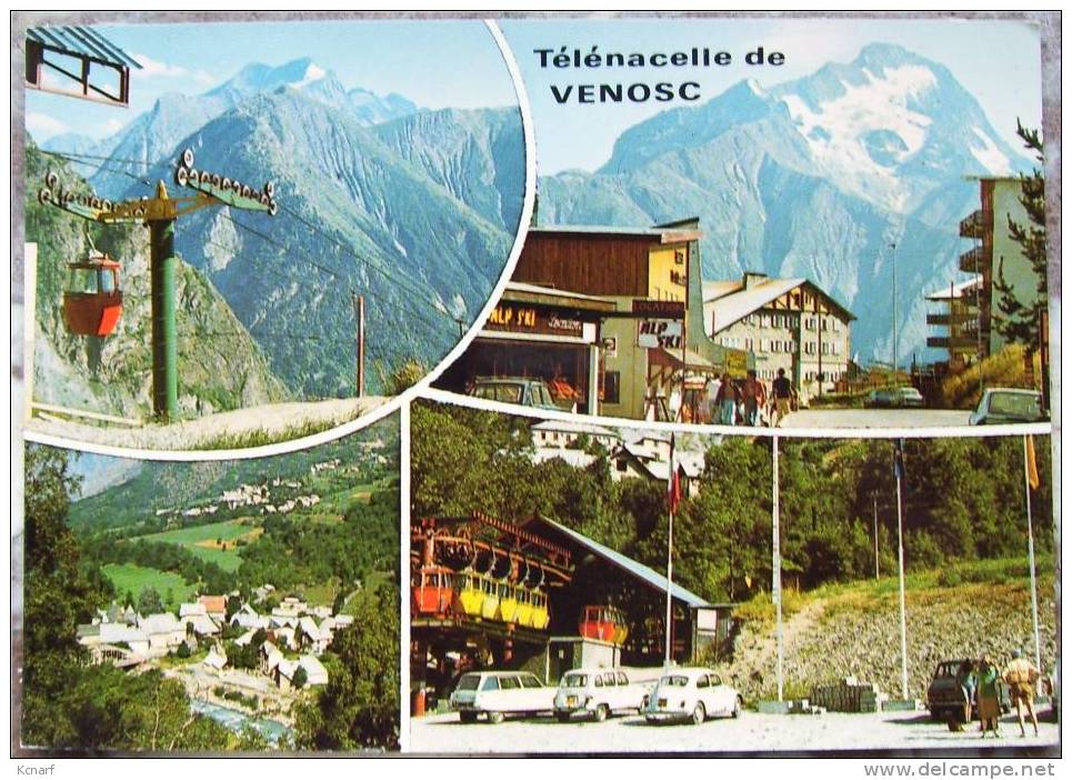 CP De VENOSC " Télécabines Reliant Venosc Et Les Deux Alpes " . - Vénosc