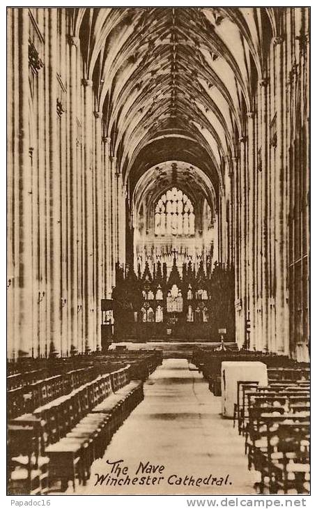 GB - Ha - Winchester Cathedral - The Nave - Ed. Lingley & Co N° G 3734-519 (not Circulated / Non Circulée) - [nef] - Winchester
