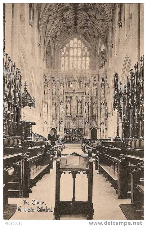 GB - Ha - Winchester Cathedral - The Choir - The B. P. Series N° 137222 (not Circulated / Non Circulée) - [choeur] - Winchester