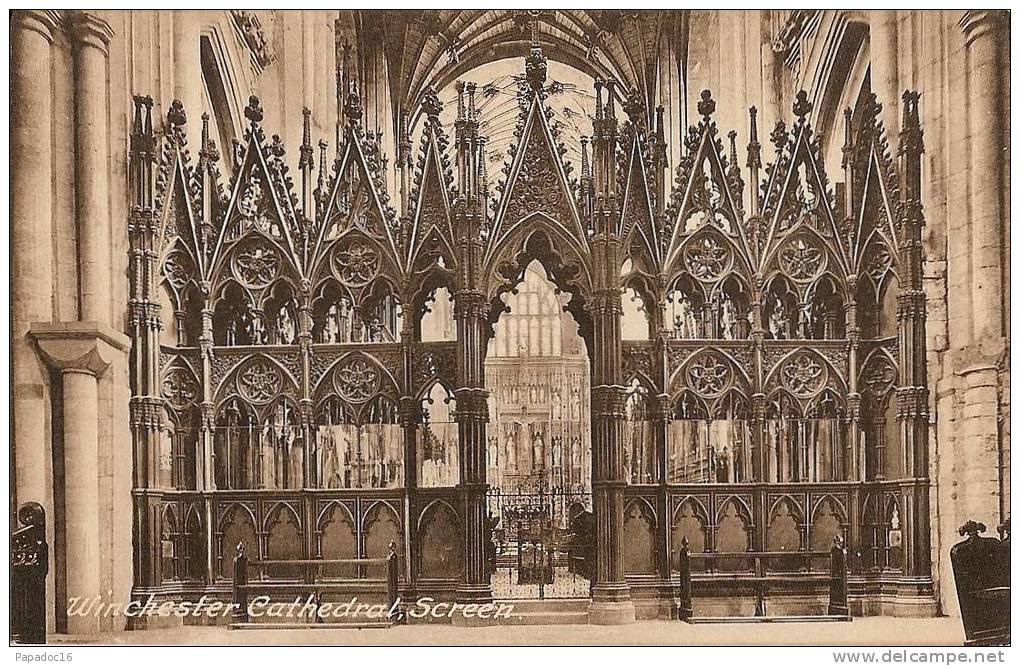 GB - Ha - Winchester Cathedral - Screen - Ed. F. Frith & Co. N° 64450 (not Circulated / Non Circulée) - [jubé] - Winchester