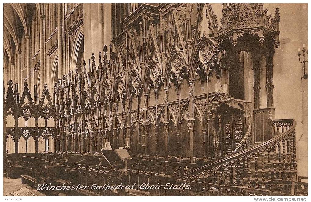 GB - Ha - Winchester Cathedral, Choir Stalls - Ed. F. Frith & Co. N° 63725 (not Circulated / Non Circulée) - [stalles] - Winchester