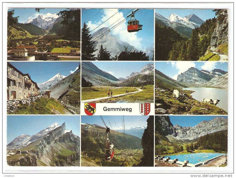 GEMMIWEG.Kandersteg-Stock-Schwarenbach-Daubensee-Gemmipas-Leukerbad.   Suisse- Schweiz -Zwitserland  Switzerland - Steg