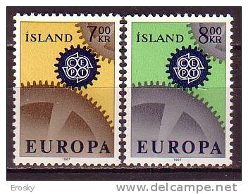 PGL - EUROPA CEPT 1967 ICELAND ** - 1967