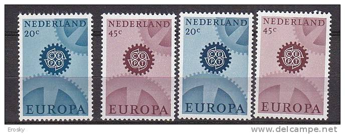 PGL - EUROPA CEPT 1967 NEDERLAND Yv N° 850/51 + A** - 1967