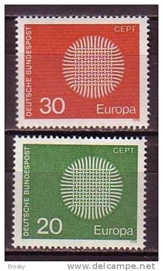 PGL - EUROPA CEPT 1970 BUND ** - 1970