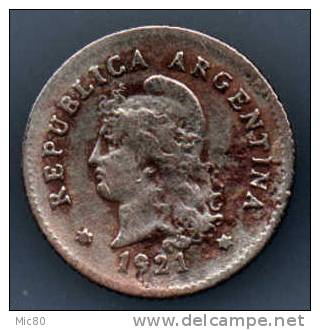 Argentine 10 Centavos 1921 Tb - Argentina