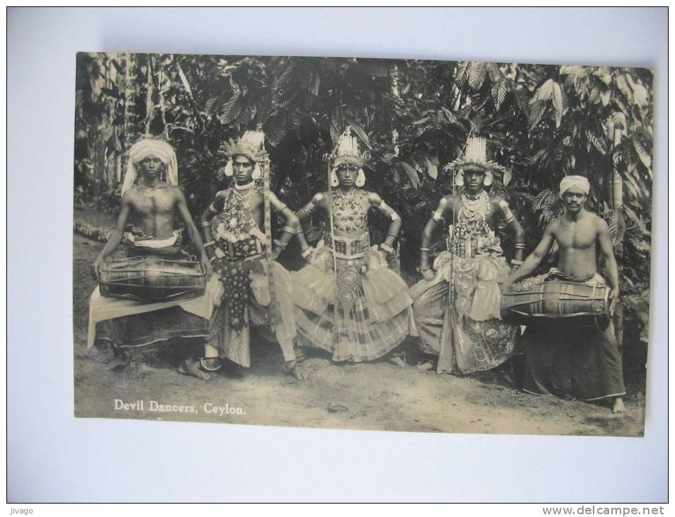 CEYLAN  :  Devil Dancers, CEYLON -  SUP Plan Animé.   1931 - Afganistán