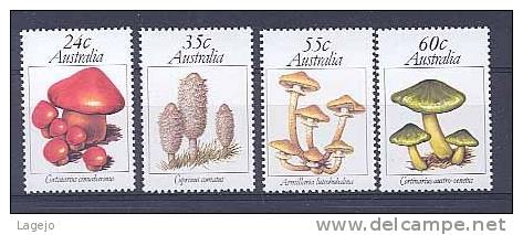 AUSTRALIE 0742/45 Champignons - Mint Stamps