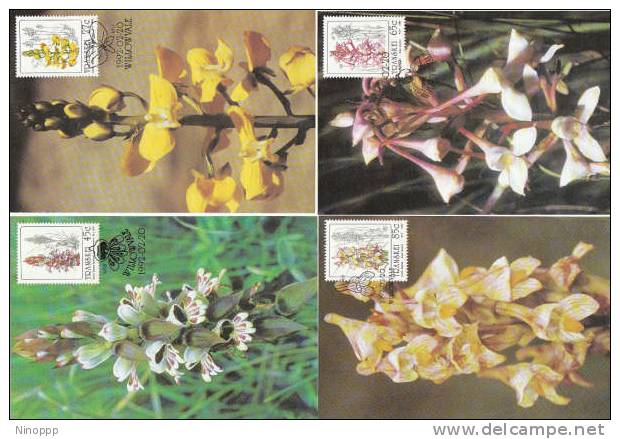 Transkei 1992 Orchids   Maximum Cards - Orchids