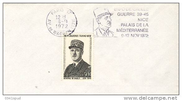 1972 France  75 Paris  De Gaulle - De Gaulle (Général)