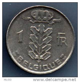 1 F Belgique 1966 Lég Française Ttb - 1 Franc