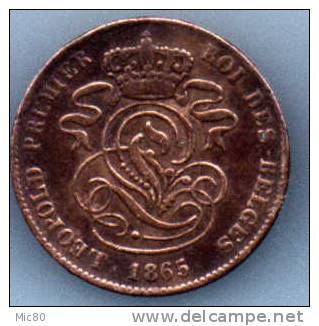 2 Cts Belgique 1865 Tb/ttb - 2 Cents