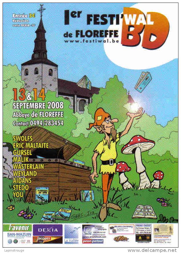 Programme Flyer Goos Festival BD Floreffe 2008 - Autres & Non Classés