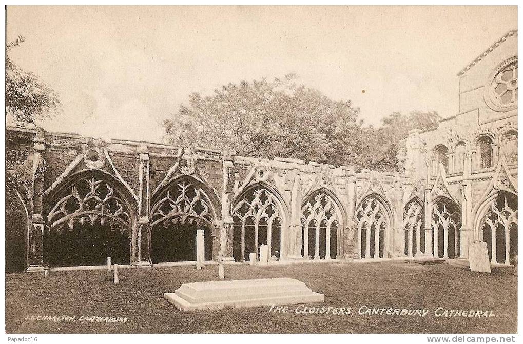 GB - K - The Cloisters, Canterbury Cathedral - Ed. J. G. Charlton (not Circulated / Non Circulée) - [cloître] - Canterbury