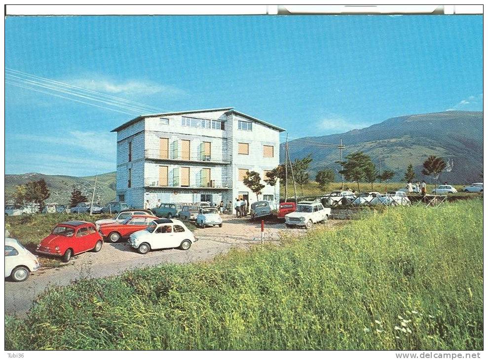 CALVARIO DI PRETORO (CHIETI) - ALBERGO LO SCOIATTOLO - COLORI VIAGGIATA  1969 - ANIMATA  E VETTURE D'EPOCA. - Chieti