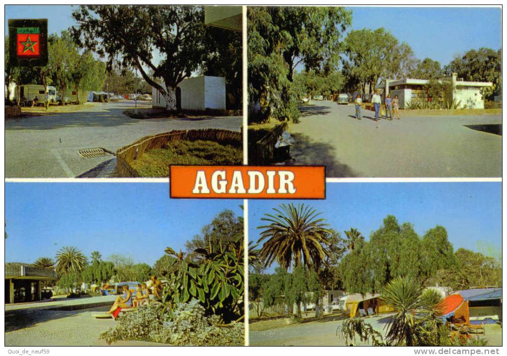MA 0807 LOT DE 2 CARTES AGADIR MULTI VUES - Agadir