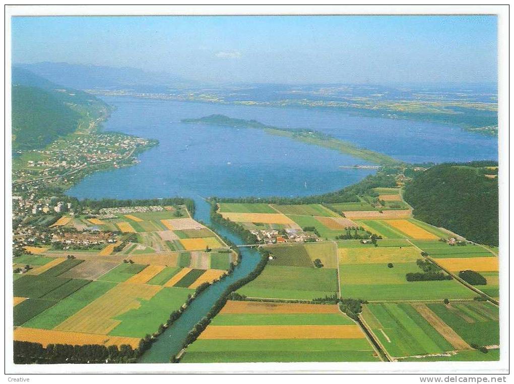 Vue Du Lac De Bienne,Canal De La Thielle,ile De Saint-Pierre  .  Suisse- Schweiz -Zwitserland Switzerland - Bienne