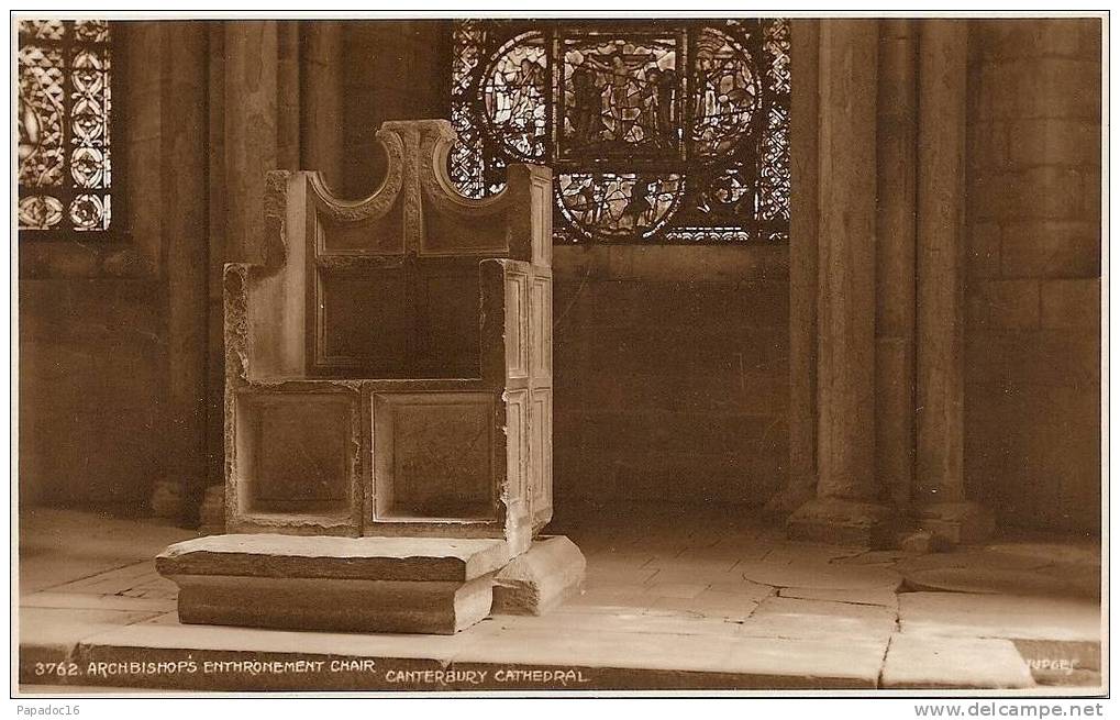 GB - K - Archbishop's Enthronement Chair, Canterbury Cathedral - Ed. Judges N° 3762 [trône Archiépiscopal} - Canterbury