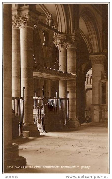 GB - K - Black Princes Tomb, Canterbury Cathedral - Ed. Judges N° 3768 [tombe Du Prince Noir] - Canterbury