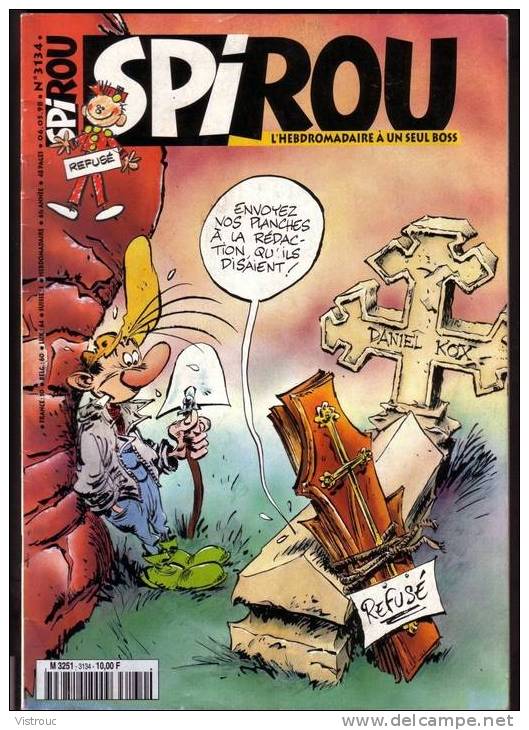 SPIROU N° 3134 - Couverture "Pierre TOMBAL" De HARDY - Année 1998. - Spirou Magazine