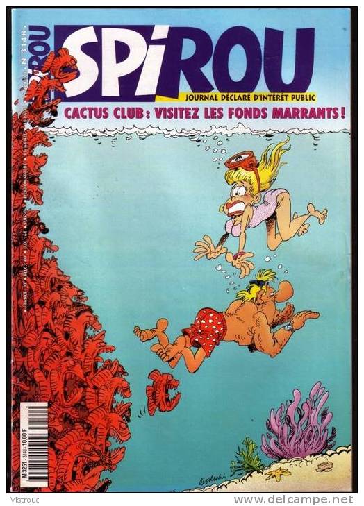SPIROU N° 3148 - Année 1998 - Couverture "CACTUS CLUB". - Spirou Magazine