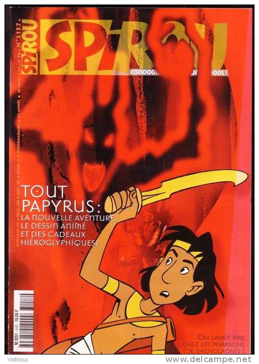 SPIROU N° 3157 - Couverture "PAPYRUS" - Année 1998. - Spirou Magazine