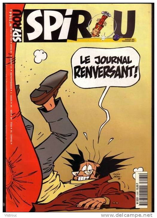 SPIROU N° 3164 -  Couverture "LES PSY" - Année 1998. - Spirou Magazine