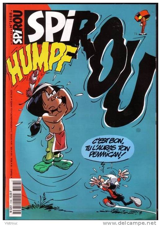 SPIROU N° 3188 - Couverture "LES PETITS HOMMES" De SERON - Année 1999. - Spirou Magazine