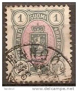 FINLAND - 1885 1m Coat Of Arms. Scott 35. Used - Usati