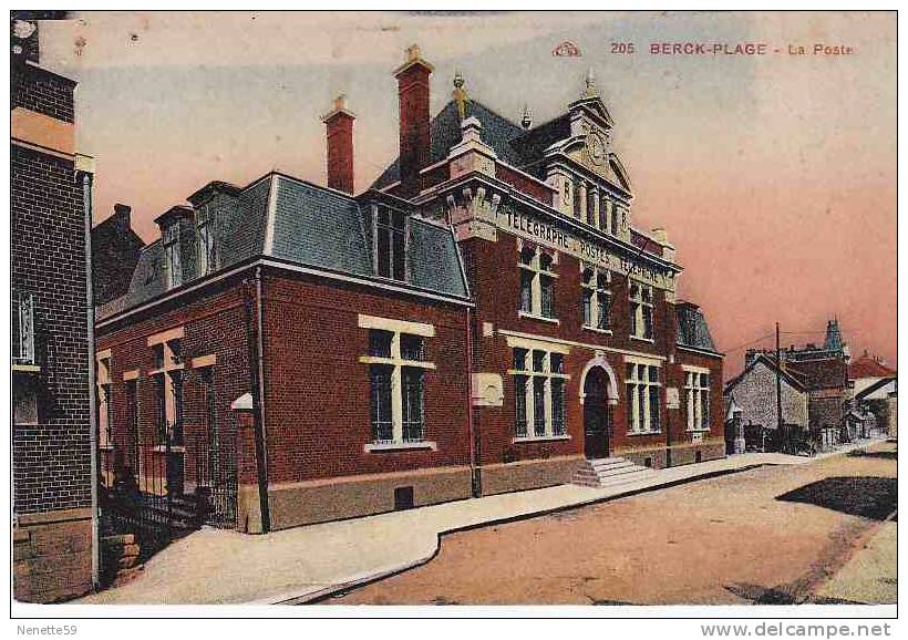 62 BERCK PLAGE La Poste En 1935 +++ - Berck