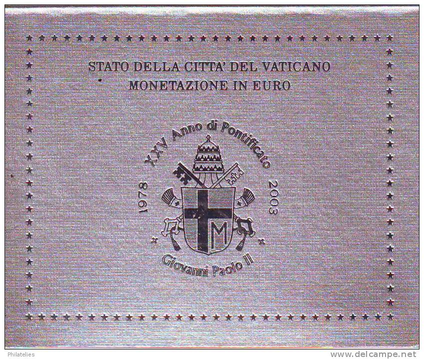 VATICAN  BU  2003 - Vatican