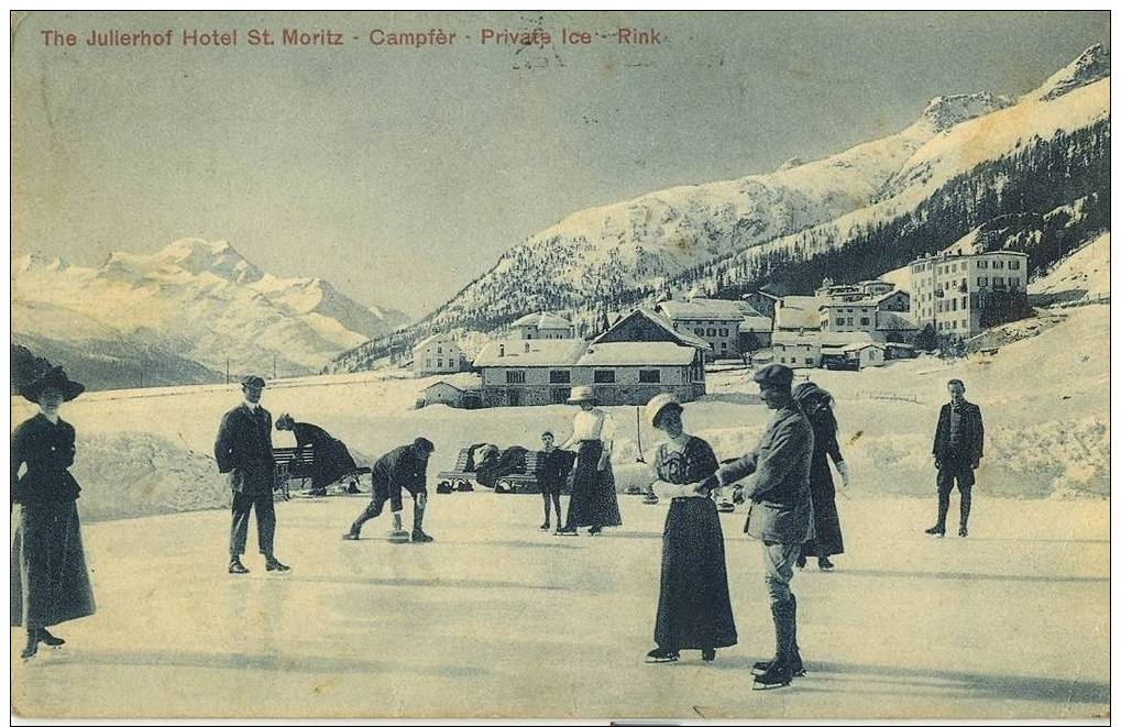 ENGADINA  -  ST. MORITZ  F.P. - PATTINAGGIO ANIMATA MOLTO BELLA - Otros & Sin Clasificación