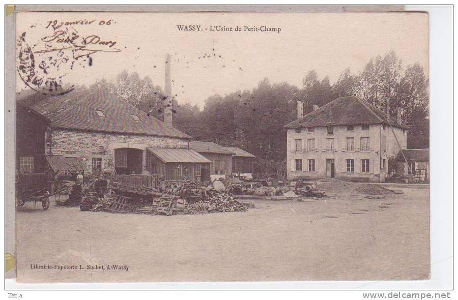 52.184/ WASSY - L'Usine De Petit Champ - Wassy