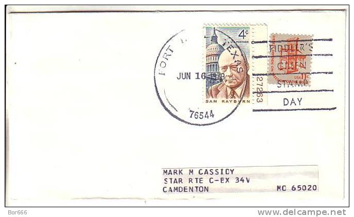 USA Special Cancel Cover  - Fiddler´s Green Stamp Day 1980 - Fort Hood - Schmuck-FDC