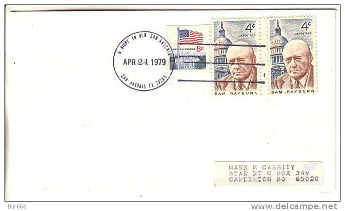 USA Special Cancel Cover  - A Night In Old San Antonio 1979 - Enveloppes évenementielles