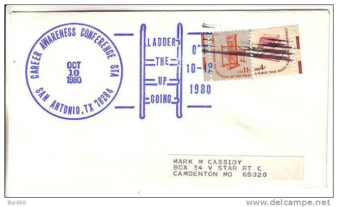 USA Special Cancel Cover  - Career Awareness Conference 1980 - San Antonio - Schmuck-FDC