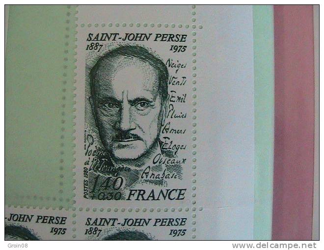 Saint John Perse 1.40f+0.30f Neuf L'unité - Lettres & Documents