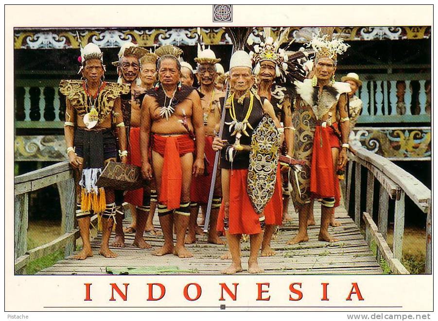 Kalimantan Indonésie - Costumes Traditionnels Traditional Regalia - Neuve - Ohne Zuordnung