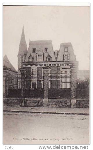 CARTE 1910 VILLERS BRETONNEUX - PROPRIETE E-D - VILLA ? - Villers Bretonneux