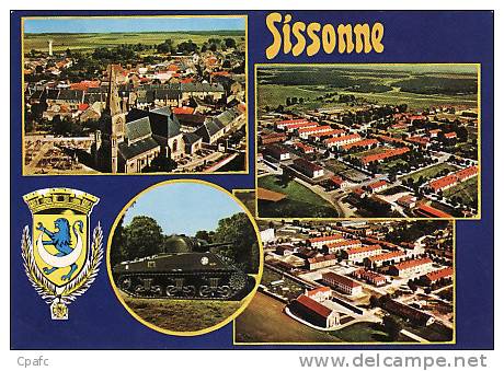 Sissonne , Vues Générales Du Village Et Du Camp - Sissonne