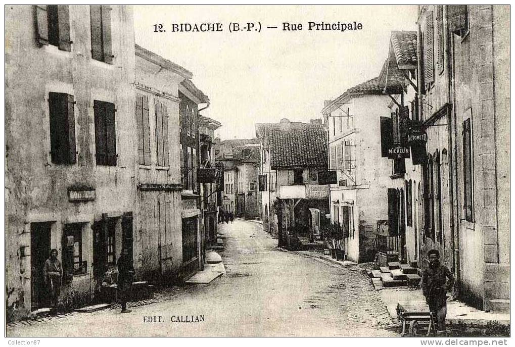 64 - PYRENEES ATLANTIQUES - BIDACHE - RUE PRINCIPALE - COIFFEUR - Bidache