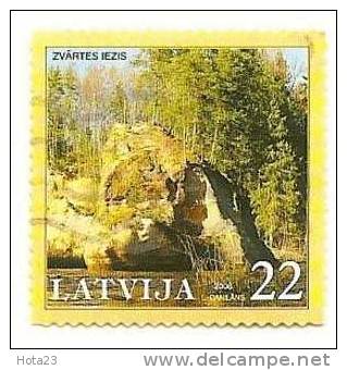 Latvia -2006 ROCK - "ZVARTA" -- Used ~~ X 10 Pieces - Lettonie