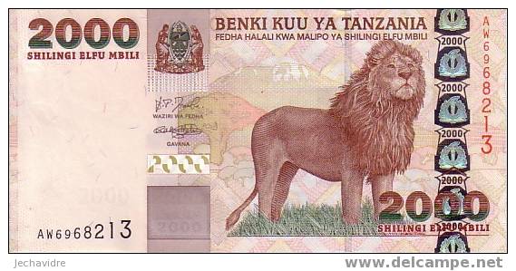 TANZANIE   2 000  Shillings   Non Daté (2003)   Pick 37     ***** BILLET  NEUF ***** - Tanzania