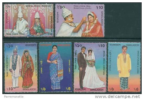 +Bangladesh 1995, 503-8, Costumes, 6v, N** - Bangladesch