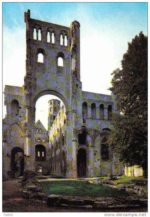 Carte Postale 76.  Jumièges  Ruines De La Tour Lanterne Trés Beau Plan - Jumieges