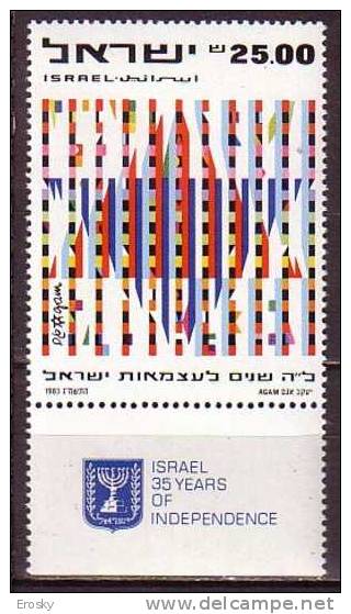 K0164 - ISRAEL Yv N°869 ** AVEC TAB - Unused Stamps (with Tabs)