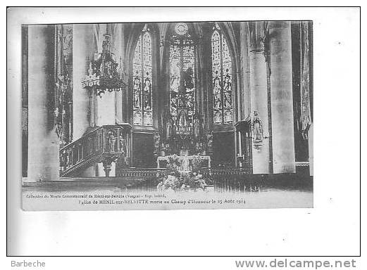 EGLISE De MENIL-sur-BELVITTE . Morte Au Champ D´ Honneur Le 25 Aout 1914 .2135.D - Otros & Sin Clasificación