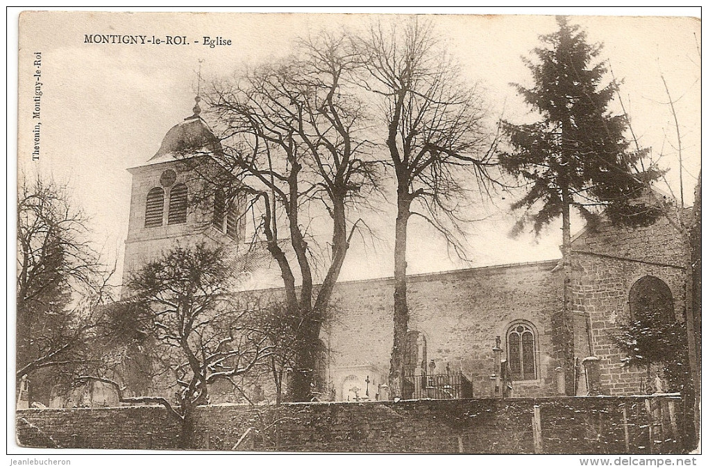C.P.A    (   MONTIGNY - LE  - ROI  " église " Belle Prise De Vue   ) - Montigny Le Roi