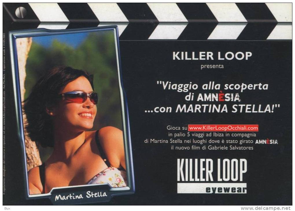 Martina Stella Killer  Loop  PIN UP PIN UPS FEMME DONNA POSTCARD UNUSED  CONDITION PHOTO   ITALIE ITALY - Moda